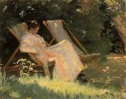 Peder Severin Kroyer Marie Kroyer in a Deckchair oil